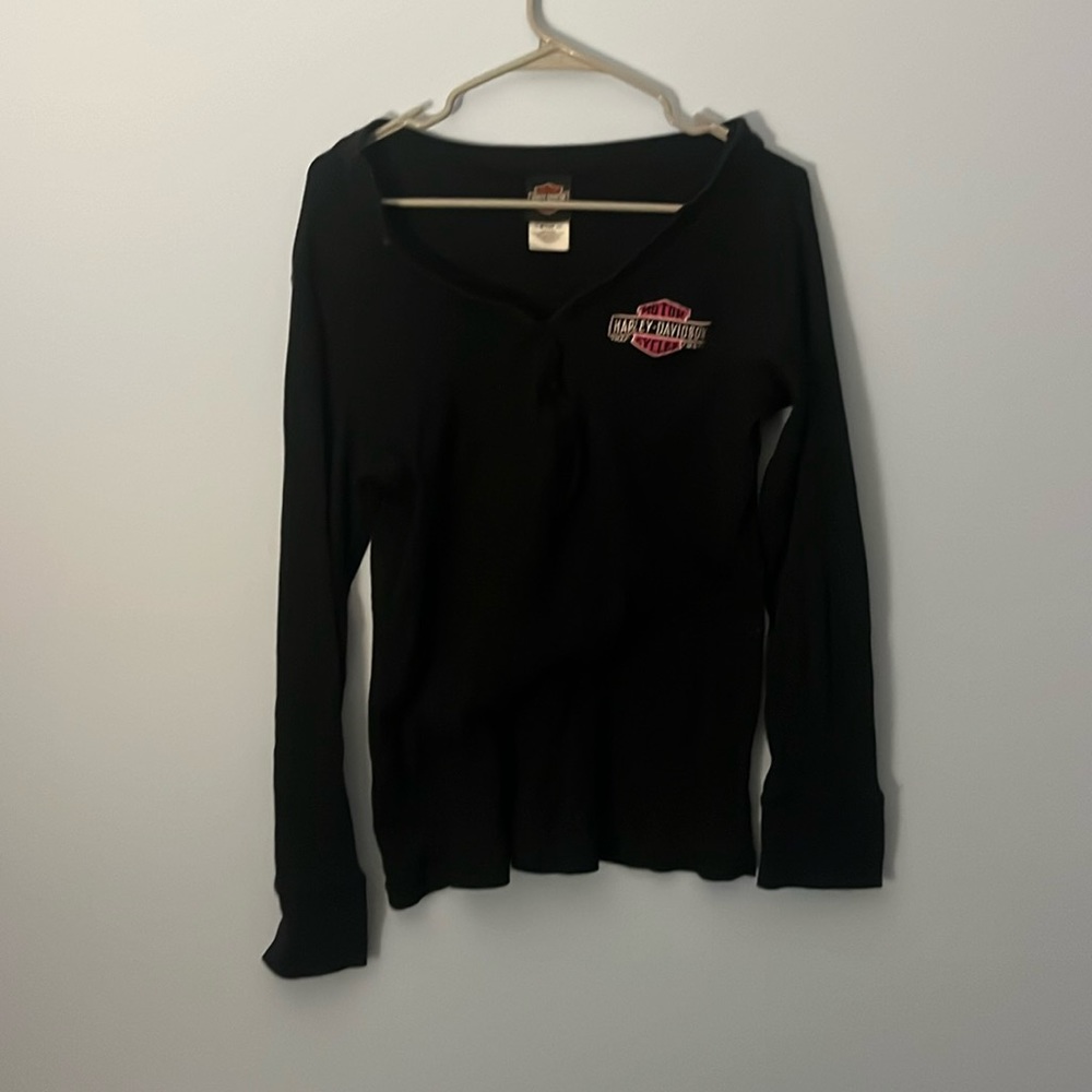 Harley Davidson women’s button up long sleeve (READ DESCRIPTION)